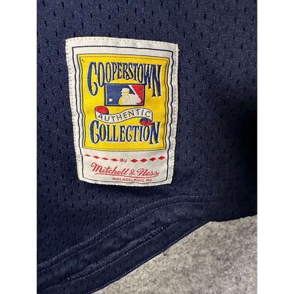 Mitchell & Ness New York Yankees Jackie Robinson 42 Navy Mesh Jersey Mens Small - Picture 6 of 7